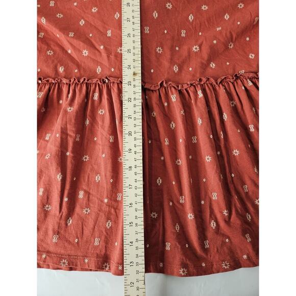 Torrid Jersey V-Neck Relaxed Tie Front Crop Top Terracota Bossa Nova 1X - Picture 7 of 8